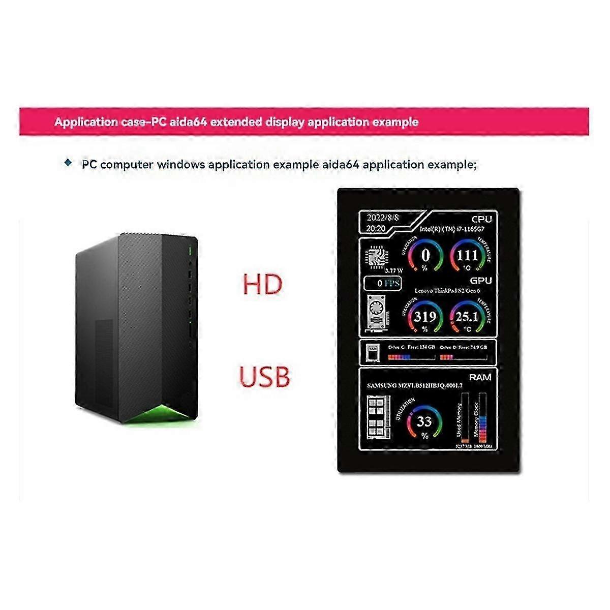 Per display da 5 pollici Touch Screen capacitivo - compatibile con display 4b/3b/LCD