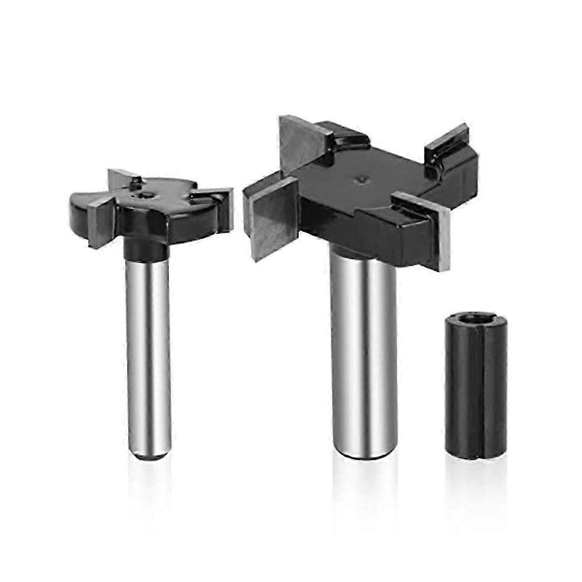 Cnc Spoilboard Surfacing Router Bits,1/4inch And 1/2inch Handle 1in And 2in Cutting Diameter, Slab