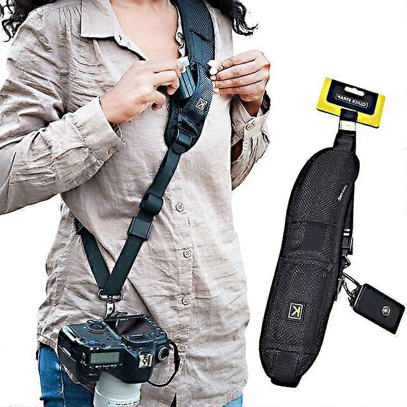 Type A Shoulder Camera Strap for DSLR Digital SLR Camera Quick Rapid Camera Soft Pad Neck Strap Belt