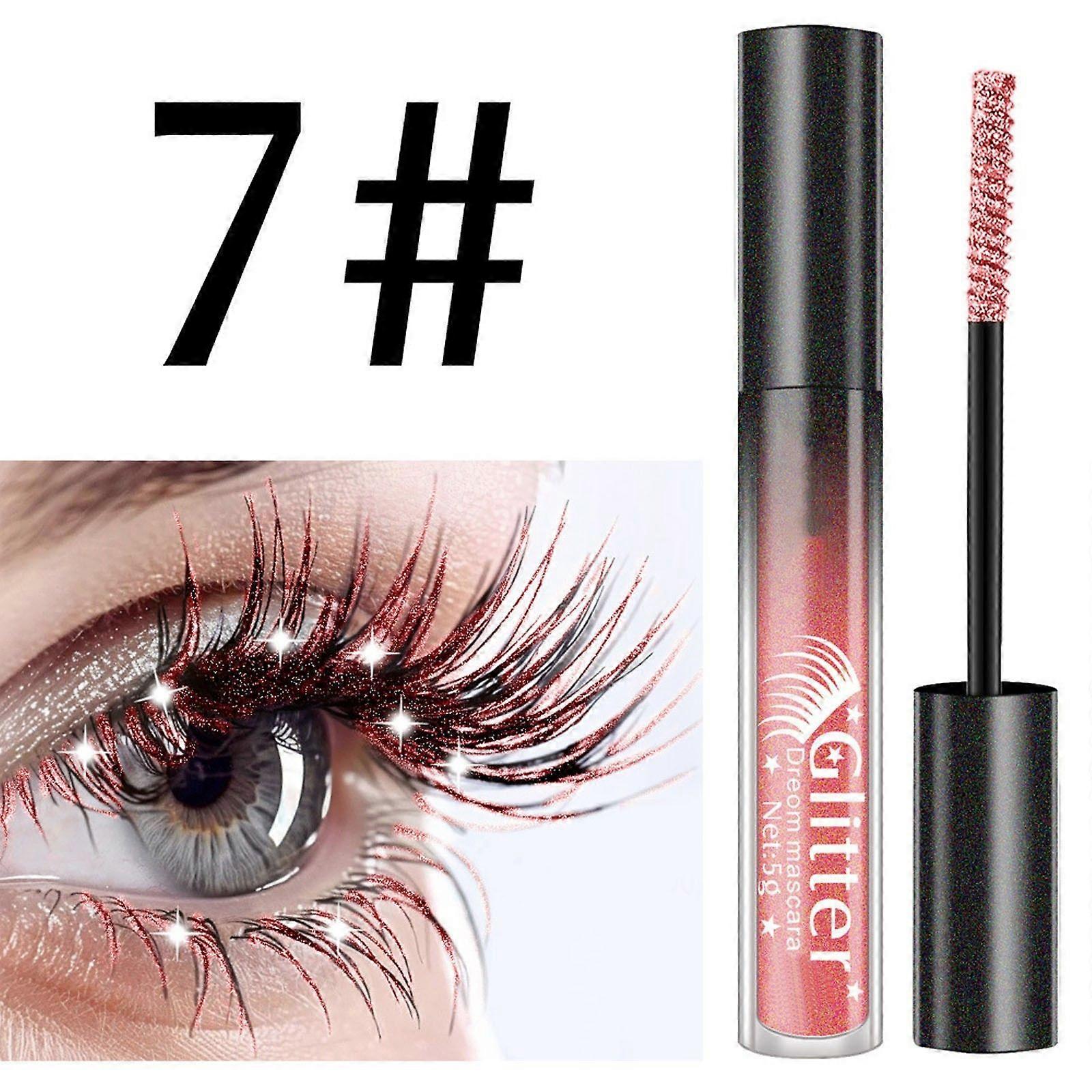 Glitter Mascara Shiny Diamond Mascara Μακράς Διάρκειας Πάχυνση Επιμήκυνση Βλεφαρίδων Μακιγιάζ Πάρτι 5g Flye254004