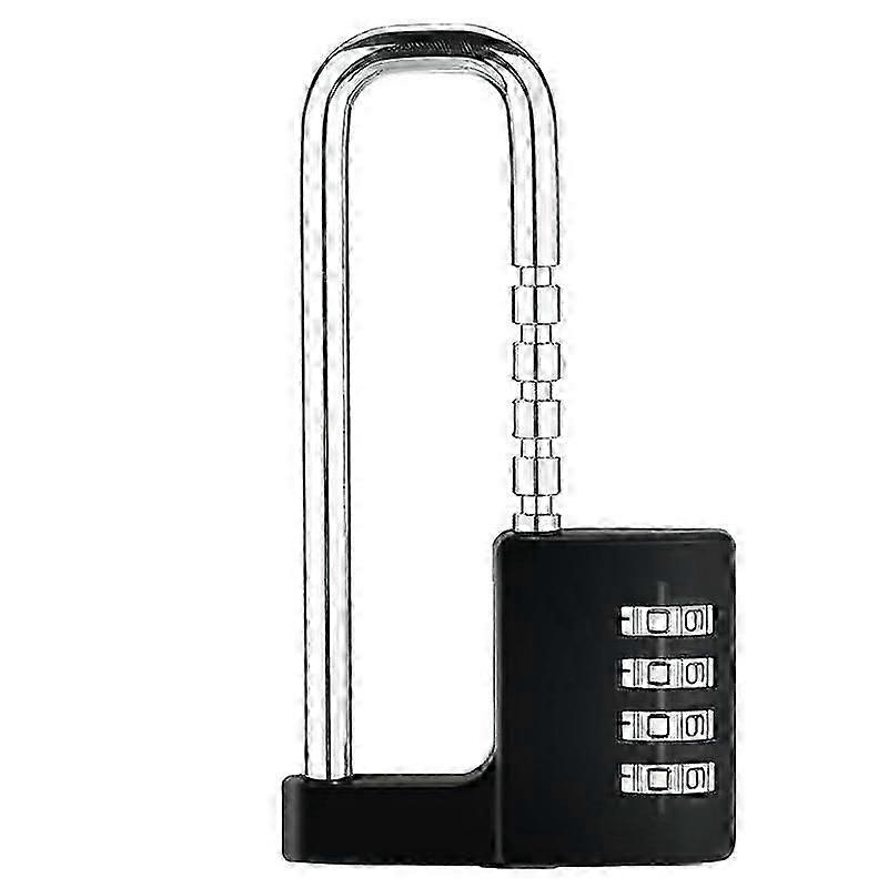 Combination Padlock Outdoor, Waterproof Heavy Duty Padlock with Code, Multifunctional Adjustable Long Padlock-