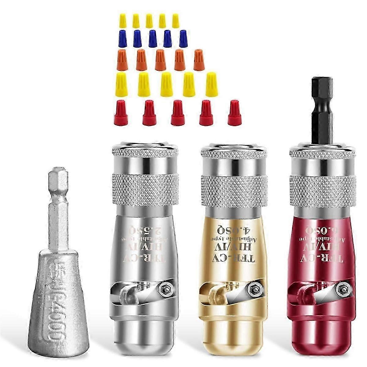 Wire Stripping And Twisting Tool,electric Wire Stripper,wire Twister Tool For Drill With 25pcs Wire