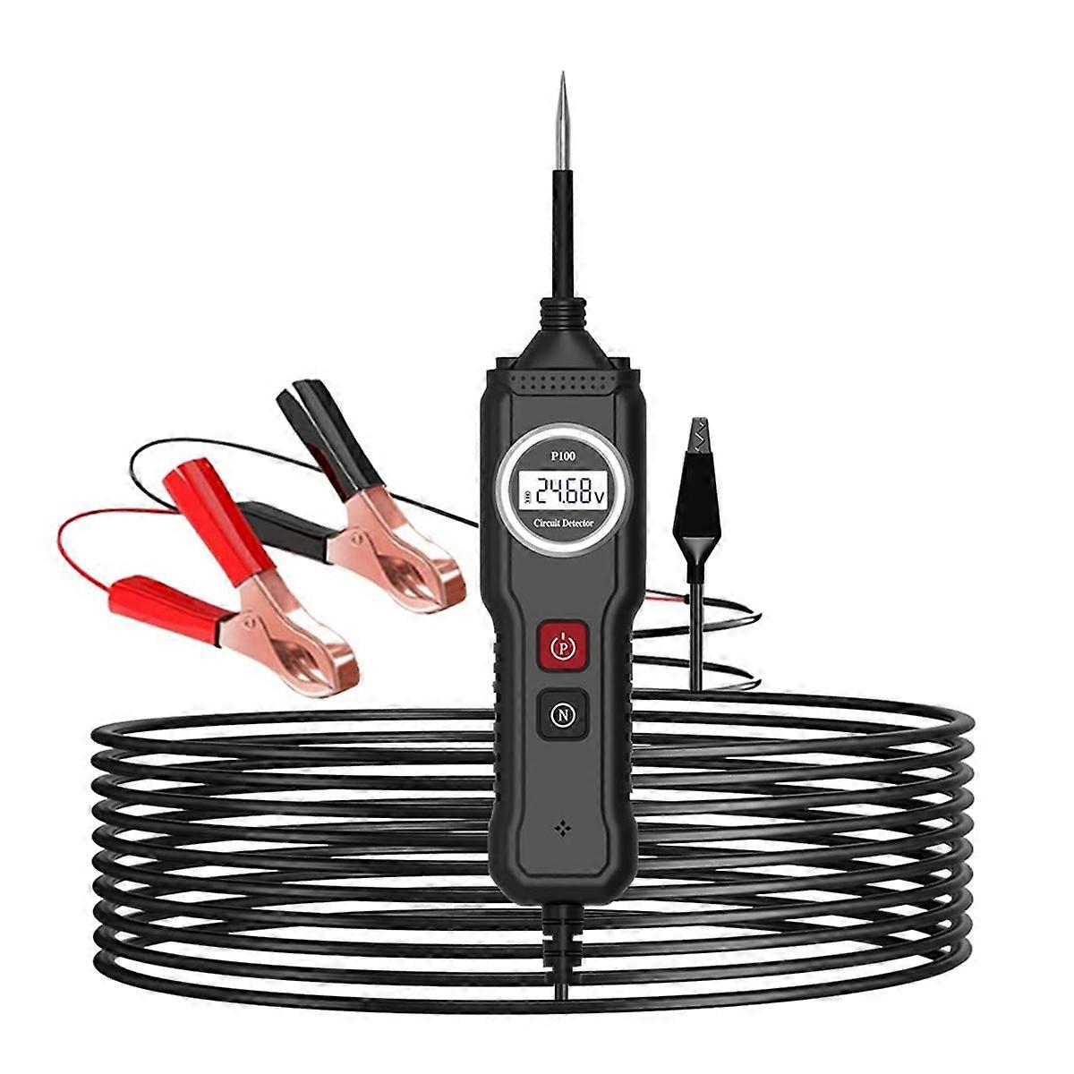 5-40V P100 Electrical System Tester with LCD Display Resistance Voltage Tester, Function Car Electr