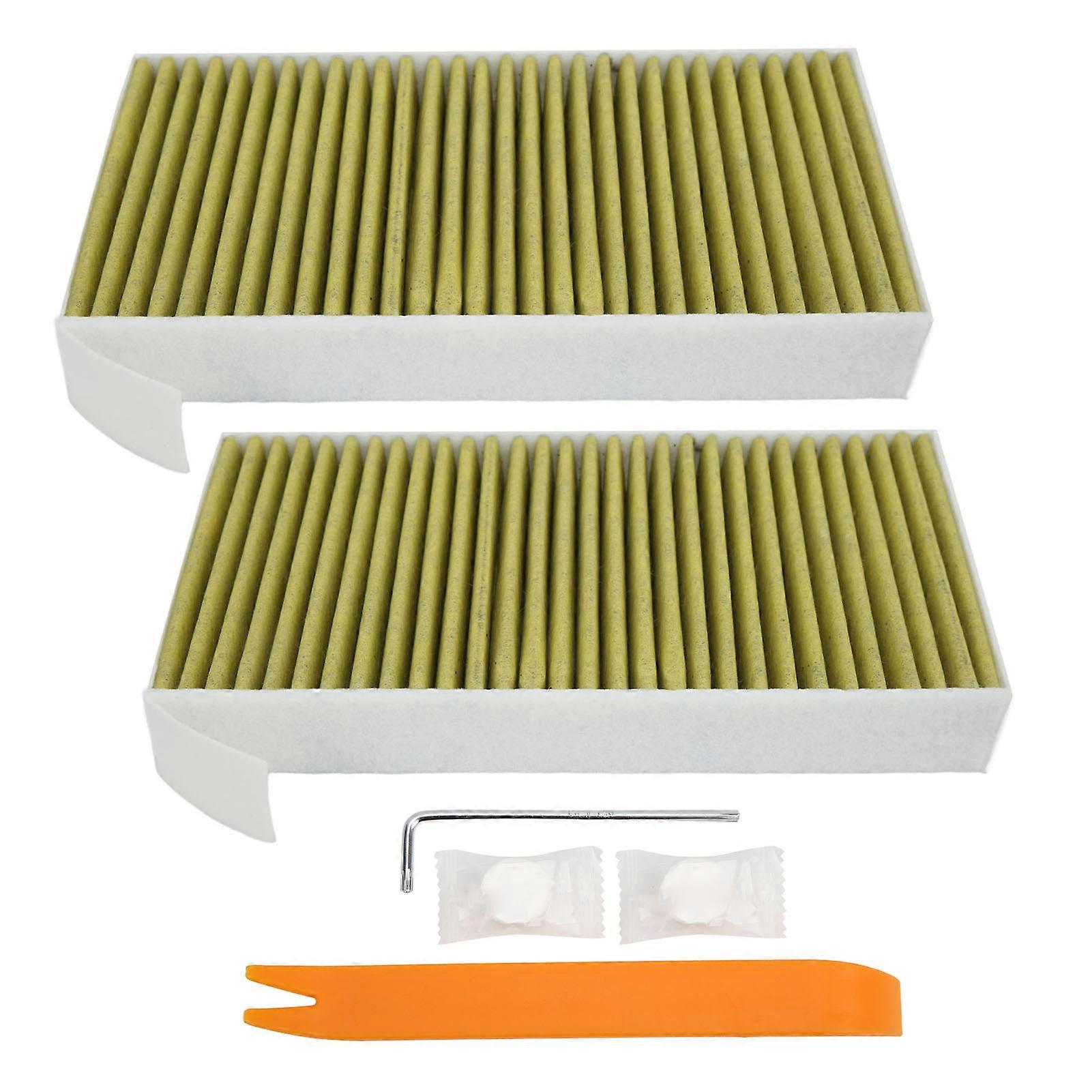 2pcs Auto Parts Activated Carbon Good Sealing Durable Replacement for Tesla Mode 3 Y