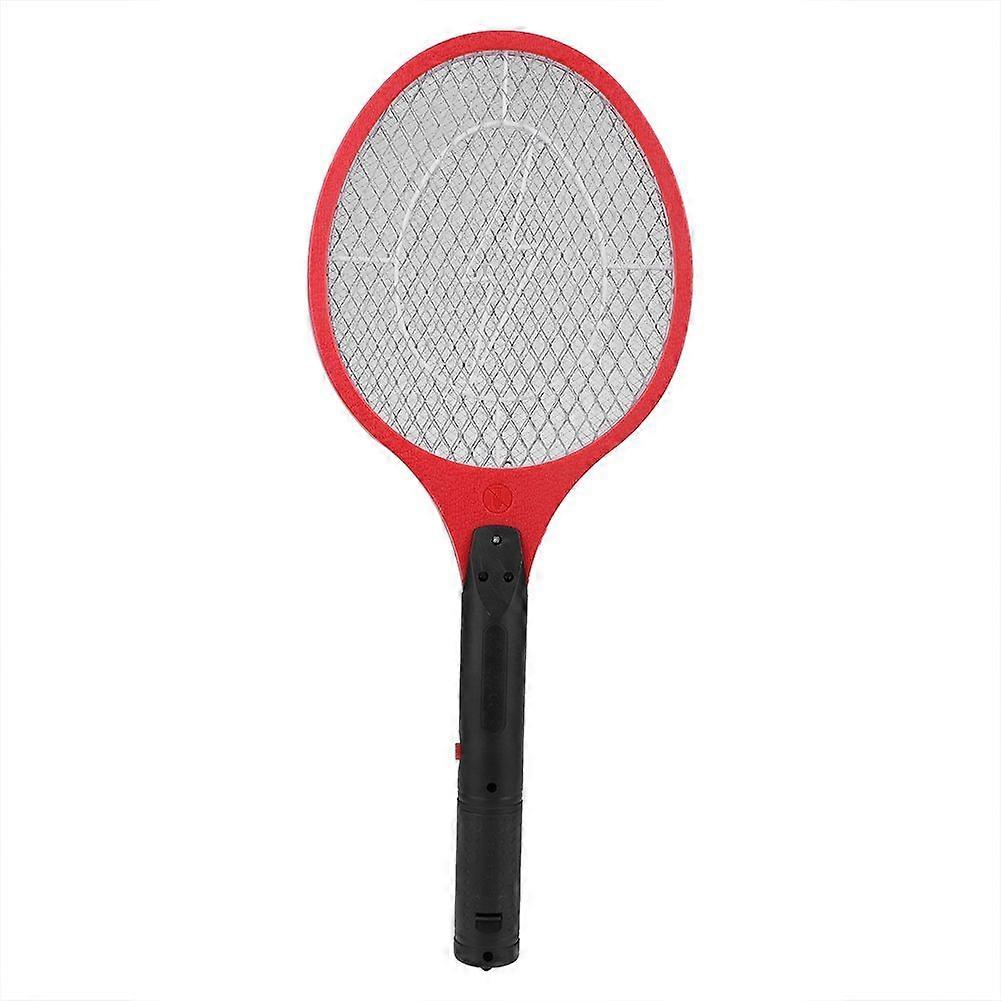 Cordless Battery Powered Electric Fly Mosquito Swatter Bug Zapper Racket Insects Killer Red