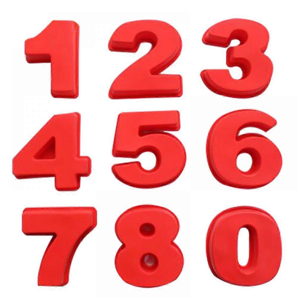 0-9大型デジタルモールドベーキングモールドシリコンデジタルモールドケーキプレート