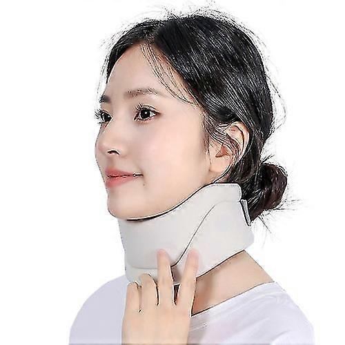 ياقة رقبة النوم تخفف آلام الرقبة وتدعم الرقبة غلاف رغوي ناعم للحفاظ على الفقرات في مكانها - M أبيض