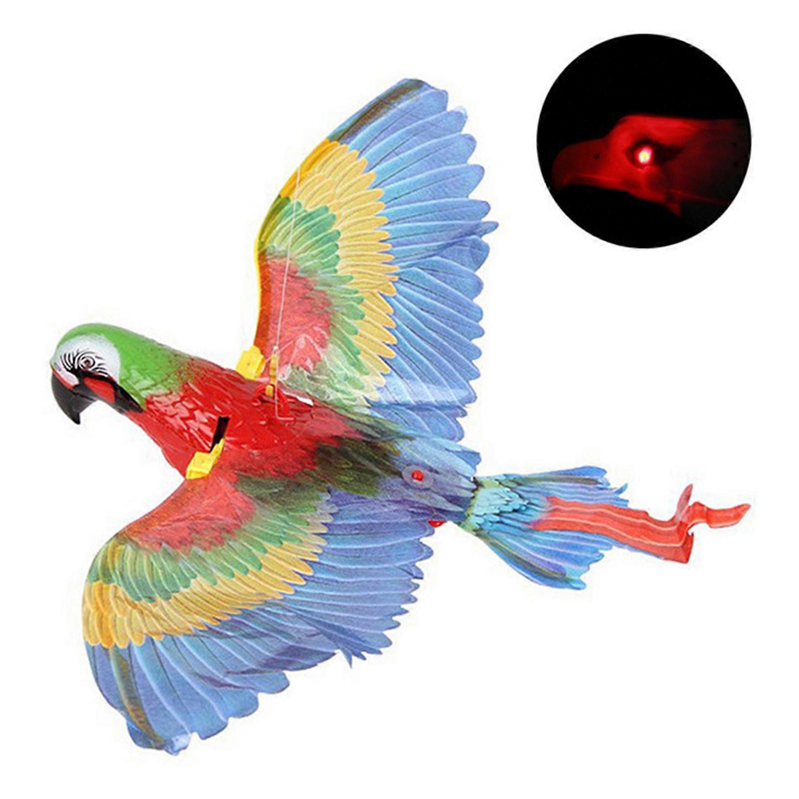 Realistic Bird Interactive Cat Toy Indoor Cat Play Training Fun Interactive Toy with Flashing Lights and Music