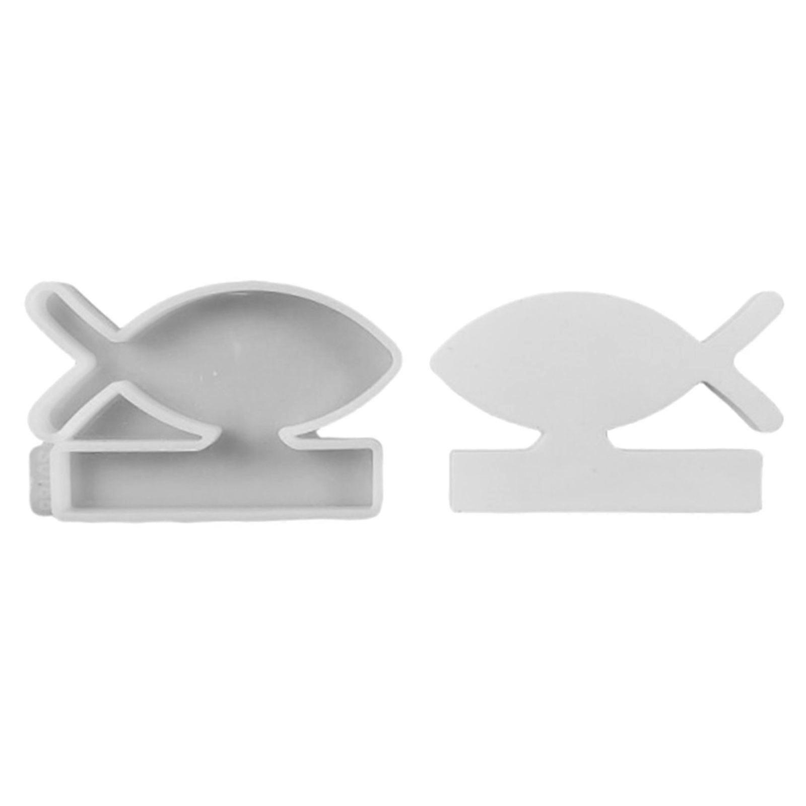 Fish Shape Resin Molds Fish Shape Candle Holder Molds with Base for DIY Craft Tealight Candle Holder Room Decorations