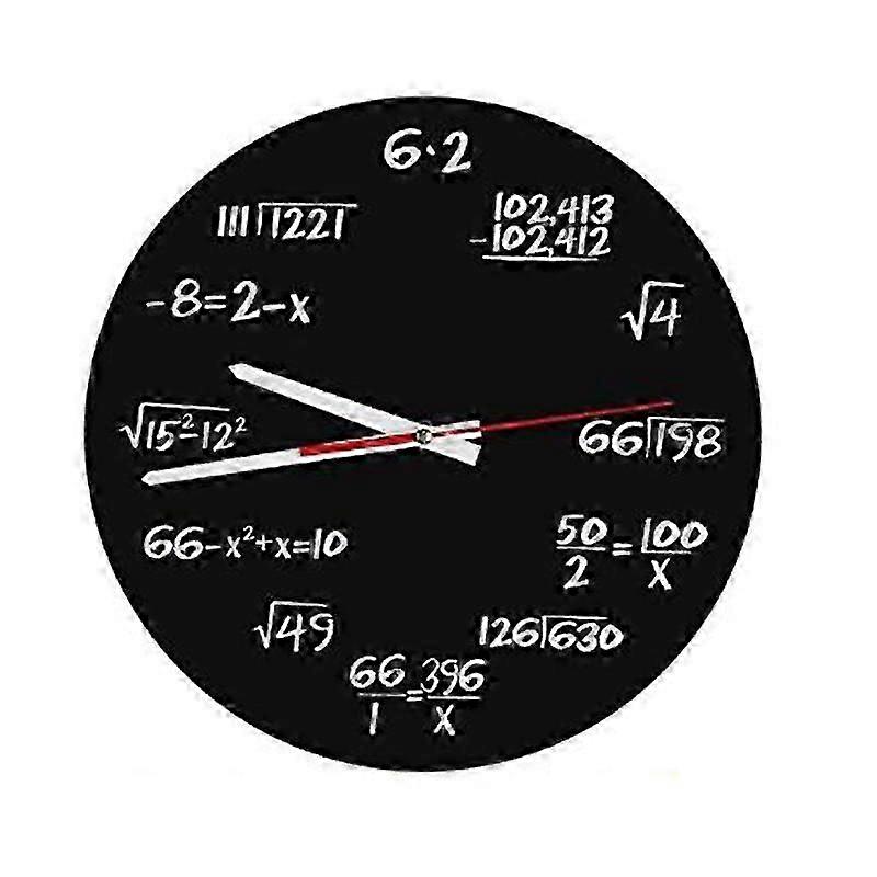 Math Wall Clock , Math Formulas Clock Quiz Clock In Black And White Unique Math Equation Clock , av
