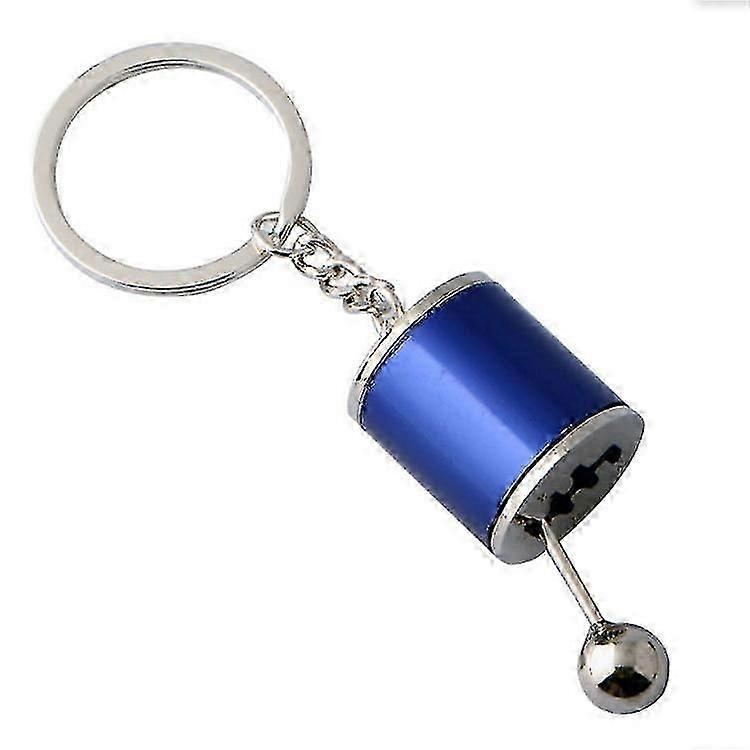 Car Shifter Keyring Shift Gear Keychains Key Rings Key Fob Car Ornament (2pcs,blue)