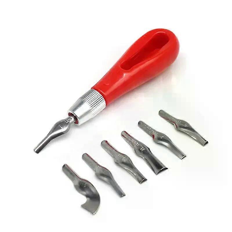 Carving Tool Practical Beginner DIY Portable ABS LInoleum Cutter Art Supplies Ergonomic School Engraving Multifunctional