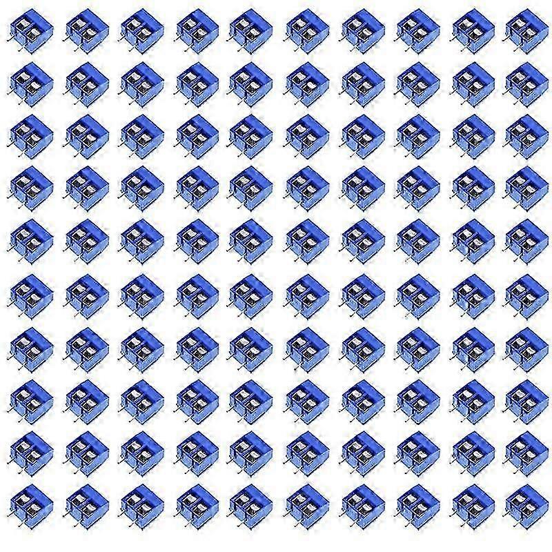 100Pcs KF301-2P 2 Pin Screw Terminal Connector 5mm Pitch 15A 300V