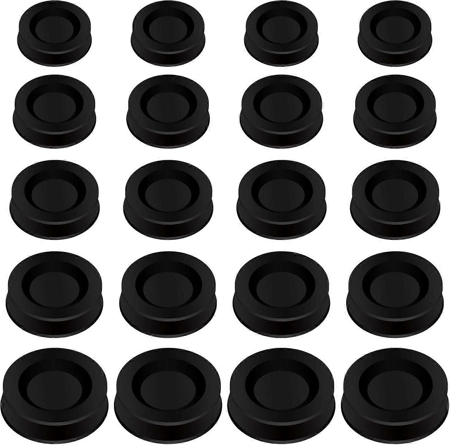 Set van 20 plastic spaarpotafsluitpluggen, verschillende maten