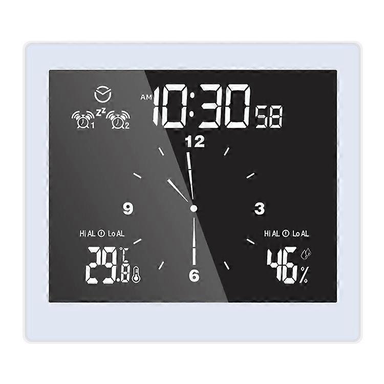 TS-WP10-B Waterproof Bathroom Wall Clock Timer Household Thermometer Hygrometer