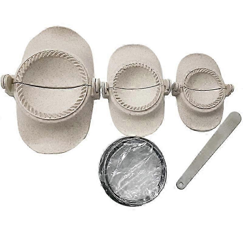 Dumpling Maker, Empanadas Press Mold Maker Set with Dough Cutter and Stuffing Spoon, Empanada Molds