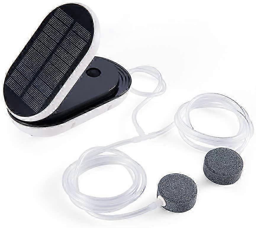 Working Modes Flip Air Pump Solar Air Pump Oxygenator Water Oxygen Pump Pond Aerator Aquarium15.5 x 13.5 x 5.5cm
