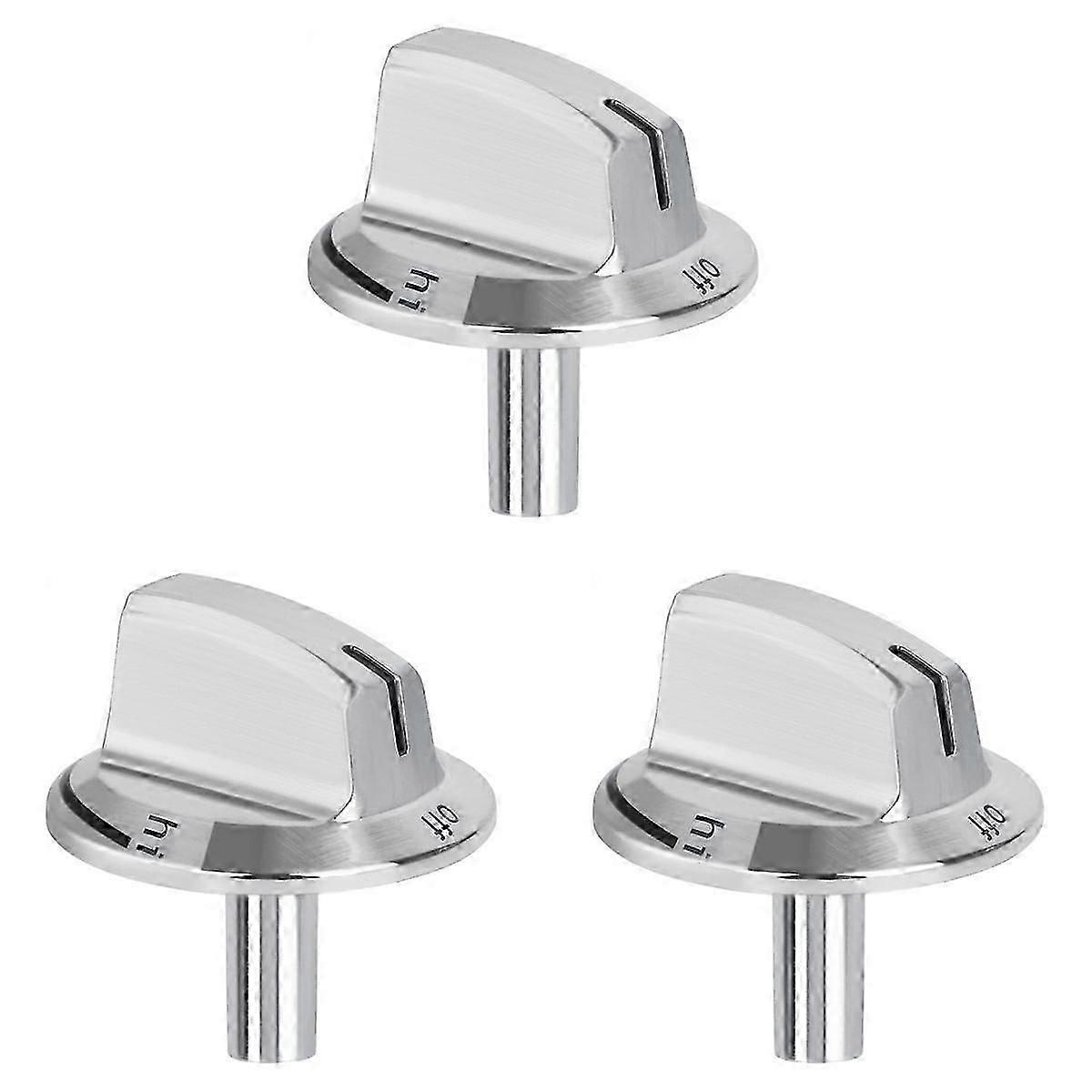 3 PCS Upgrade 5304525746 Long Stem Stove Knobs Replacements, Compatible Stove Range Oven Knobs