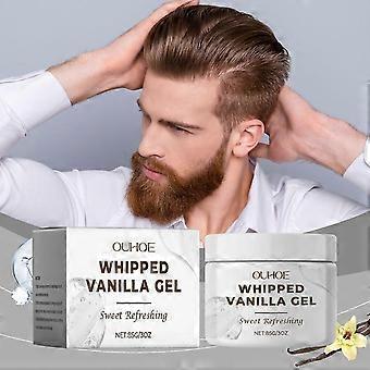Whipped Vanilla Gel, Egde Control Hair Gel, Styling Curly Hair Stretch Hair Gel, Hair Fixative Gel, Strong Hold, Long Lasting and Shine, Moisturizing