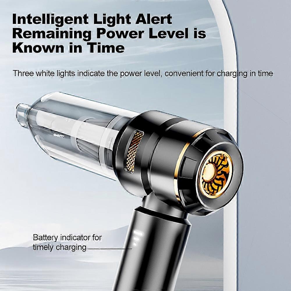 4 in 1 Compressed Air Duster 3-Gear Adjustable 80,000RPM 6000mAh Rechargeable Battery Handheld Duste