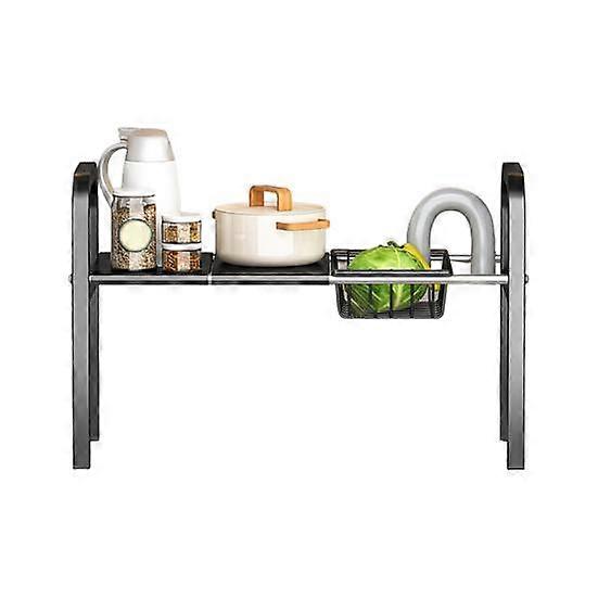 Retractable Storage Rack Anti-Corrosion Strong Load-bearing Bathroom Under-Sink Expandable Heavy Duty Metal Shelf Organizer