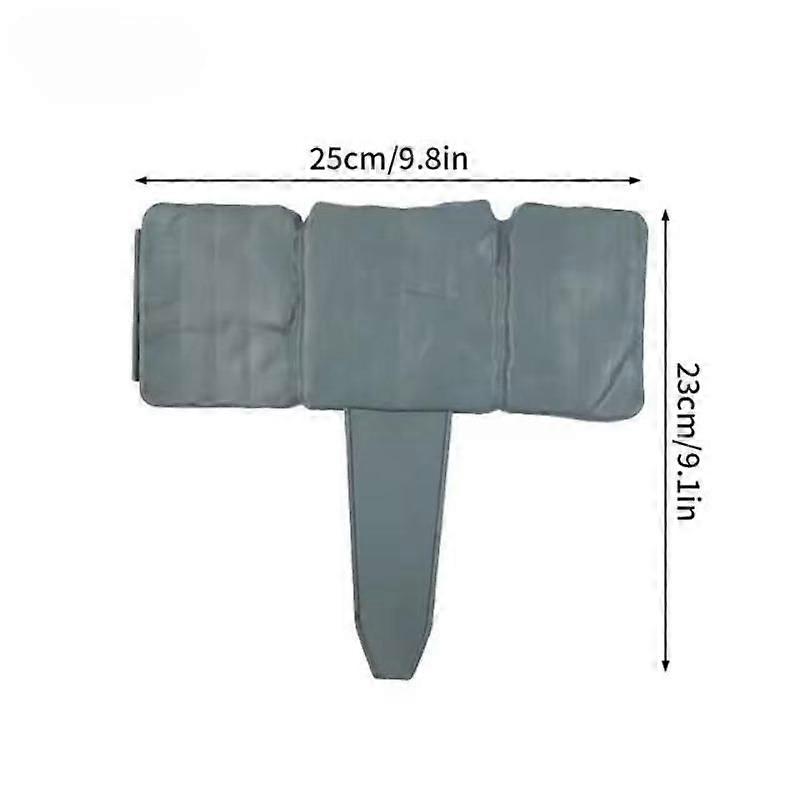 Garden PP Fence Edging,8Pcs Home Garden Border Edging Plastic Fence Stone DIY Yard Landscape Plant Fence Fit for Lawn Yard Flow