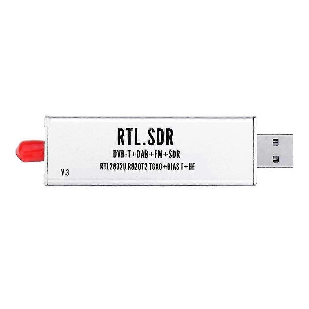 0.1MHz-1.7GHz TCXO RTL SDR Receiver R820T2 USB RTL-SDR Dongle with 0.5Ppm TCXO SMA MJZSEE A300U Tester js