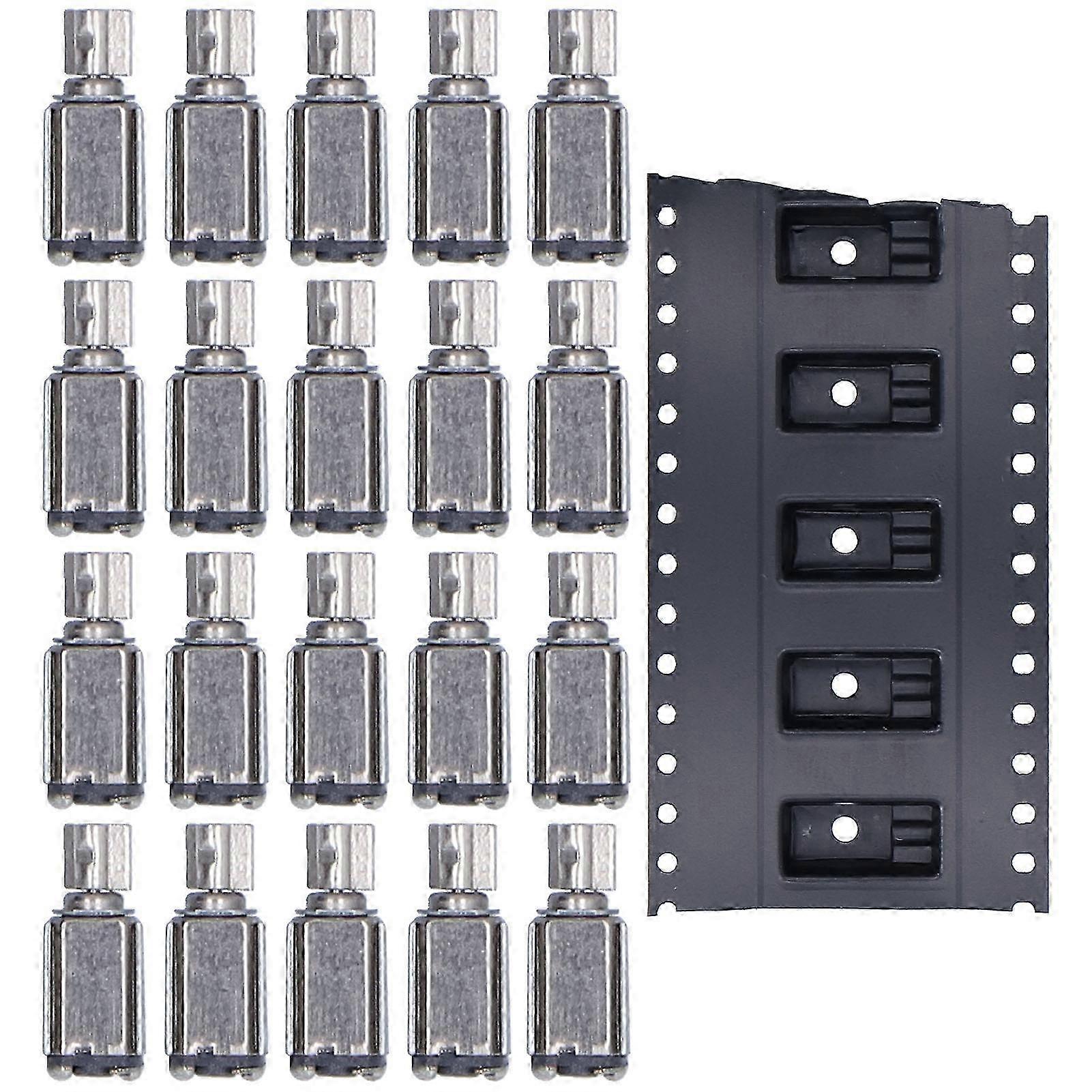 20 Pcs Vibrating Motor High Accuracy Resolution Reliable Performance Mini Patch Vibration Motor for Electric Toothbrush