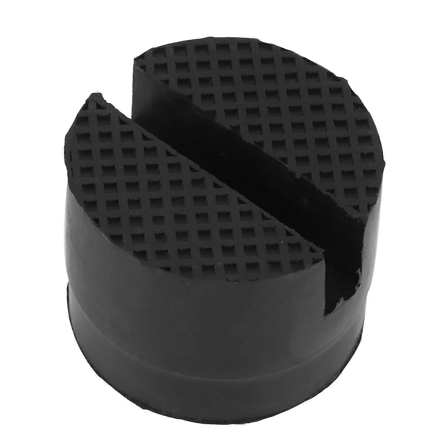 Slotted Frame Rail Floor Jack Adapter Lift Rubber Pad Stand Holder 5cm/1.96inch Diameter