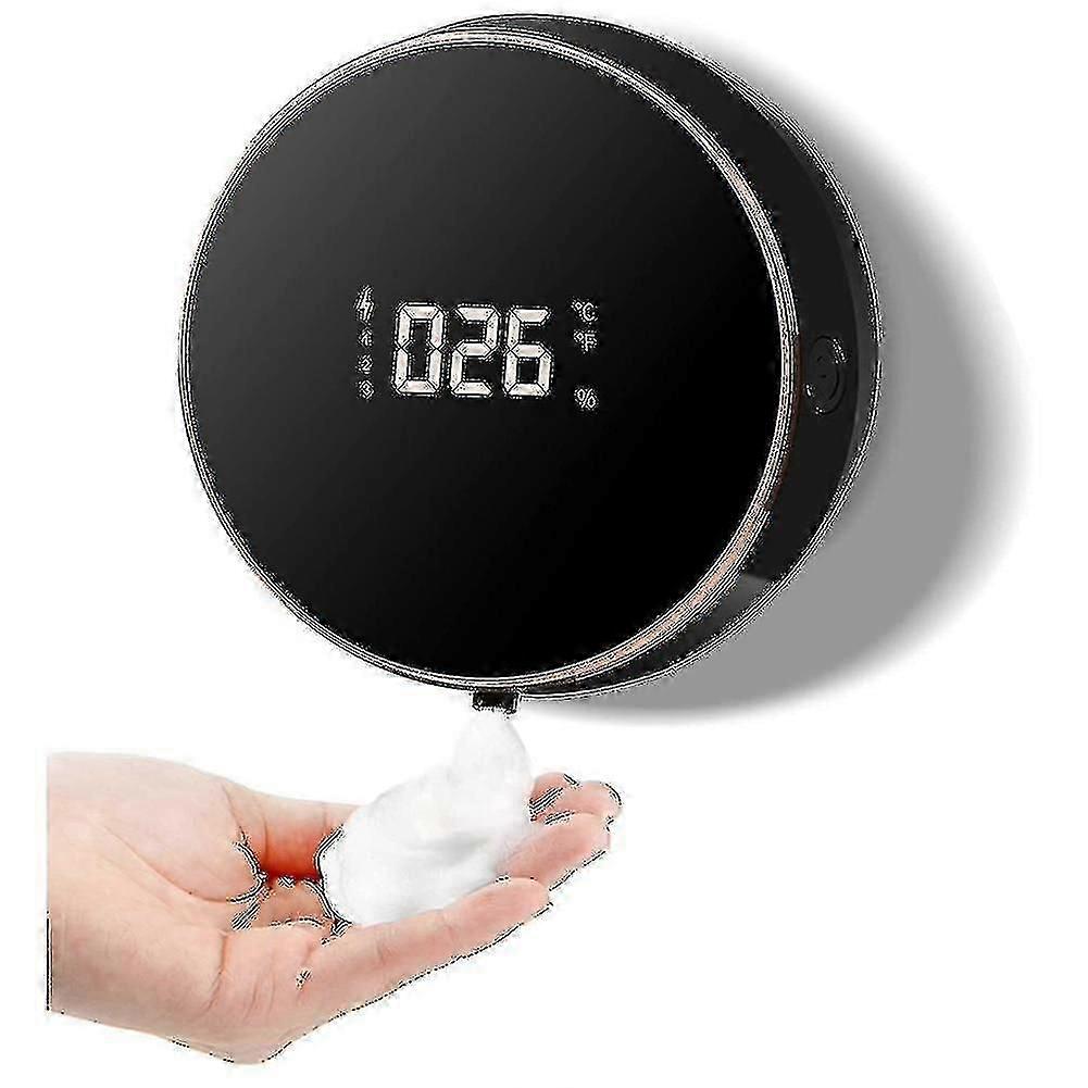 Dávkovač mýdla Automatický, elektrický dávkovač mýdla Nástěnný bezdotykový dávkovač pěnového mýdla Černý