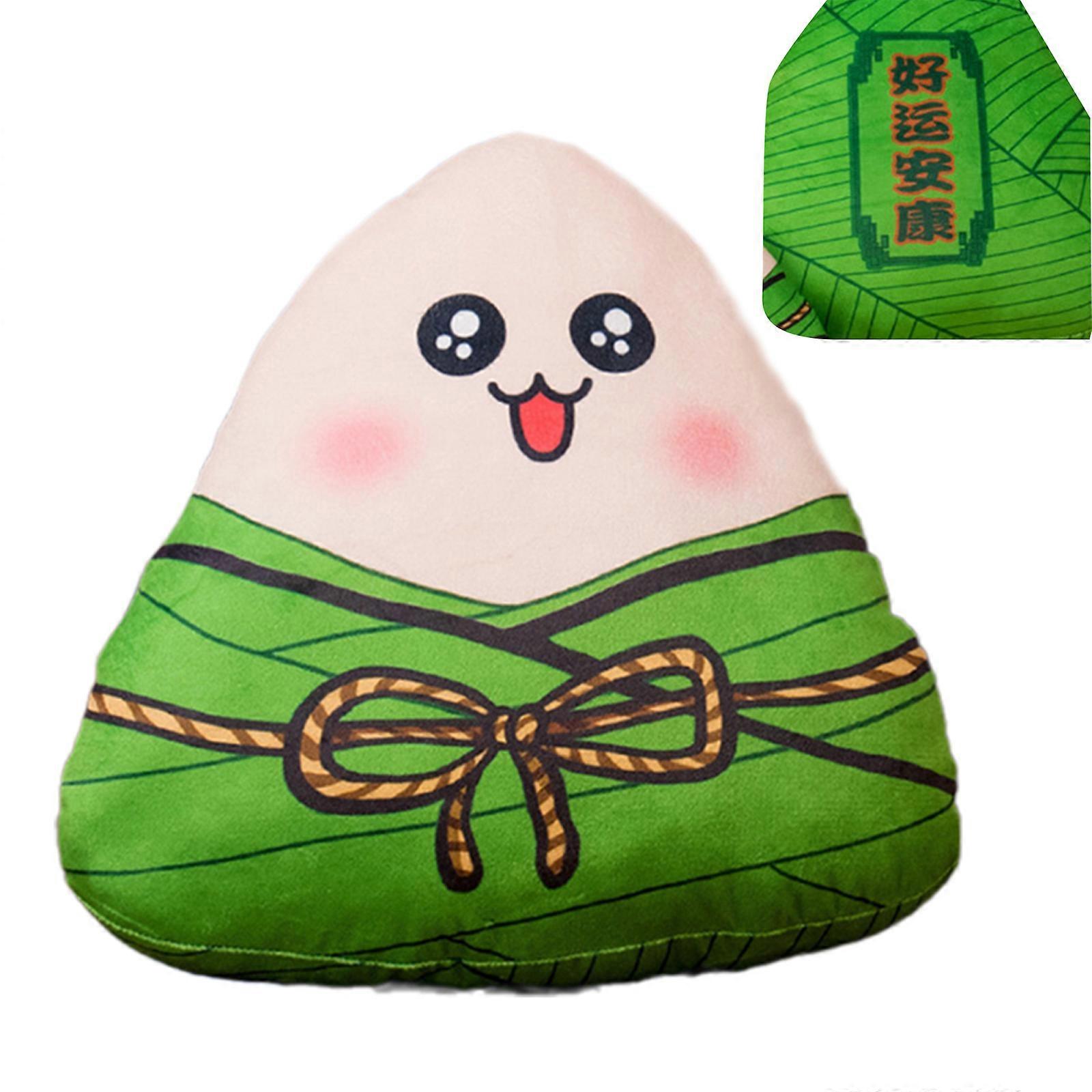 Cozys Plush Dumpling Pillow For All Ages Zongzi Pillow For Adding Touch Of Festival Spirit To Any Room Chair Cushions B