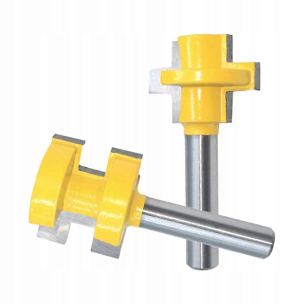 2x Router Bits Joint T Shape Square 8mm