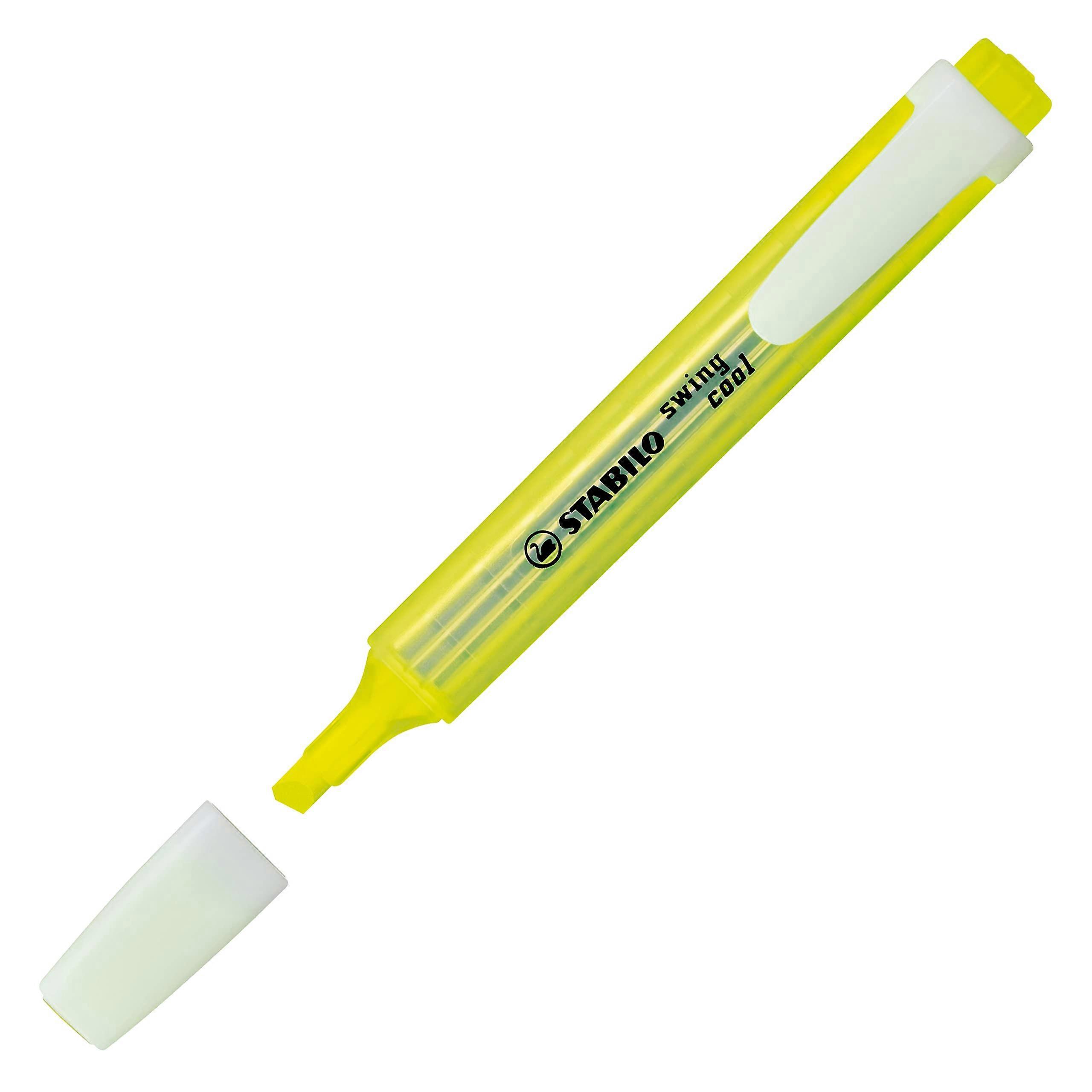 Yellow Highlighter Marker with 1-4 mm Tip Size for Marking, Note-Taking, and Highlighting Text
