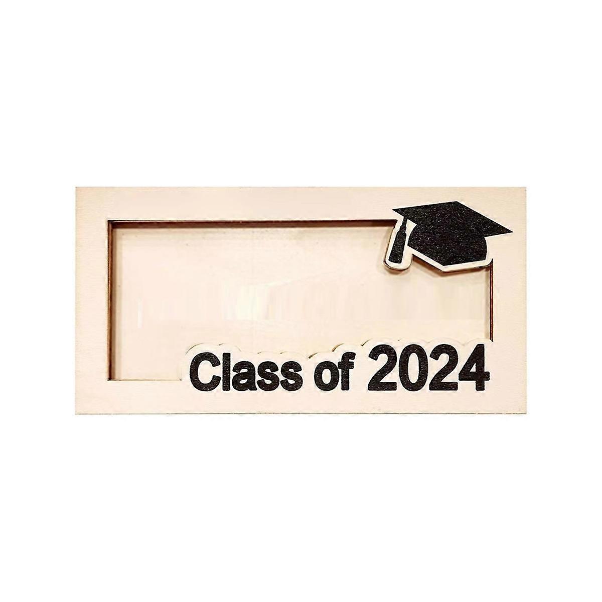 2024 Personalized Graduation Money Gift Holder black