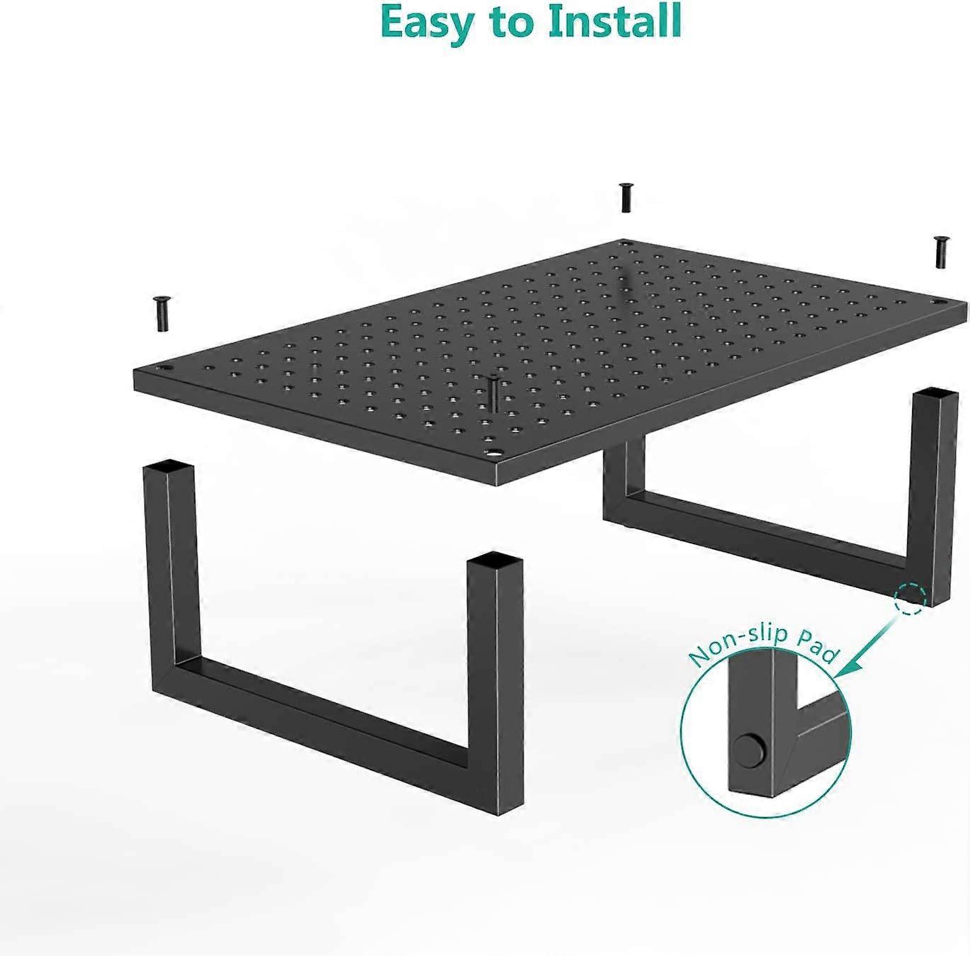 Pack of Vented Metal Monitor Stand Riser with Underneath Storage for ...