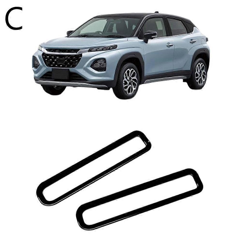 Piano Black (C)$Applicable to Suzuki 25 FRONX modified rear bumper decorative frame rear bumper reflector plastic patch