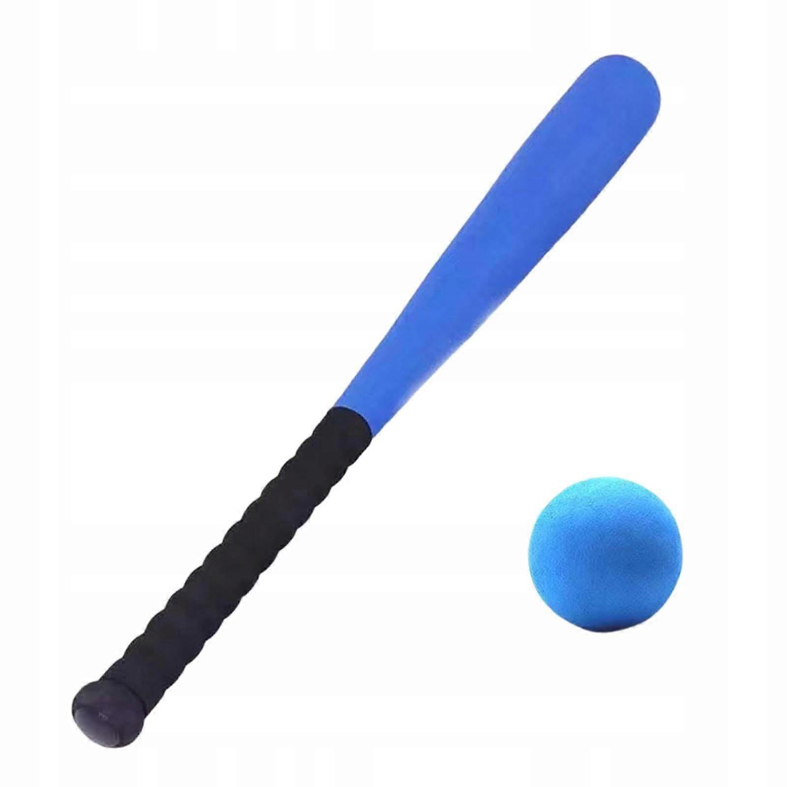Kids Baseball Sticks And Foam Balls Set T Ball Set For Training Game In Blue