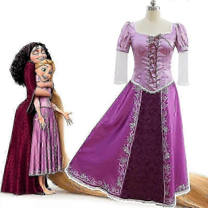 2024 متشابك رابونزيل تأثيري زي الكبار كرنفال موحد شعر مستعار أنيمي هالوين ازياء نسائية-2025-ss