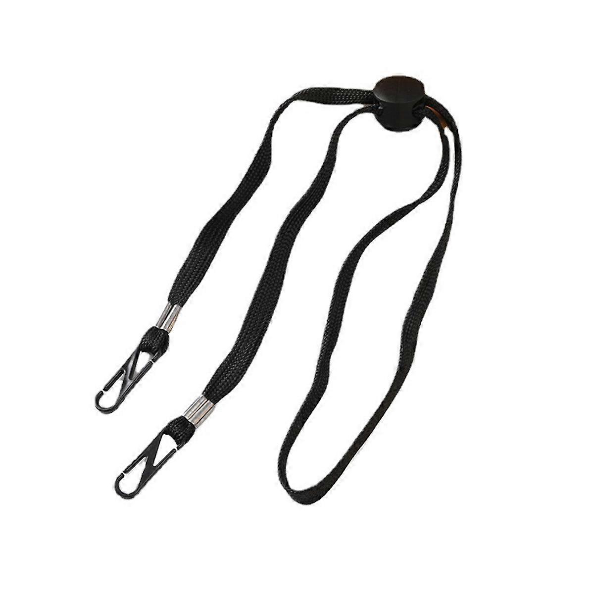 Flexible Adjustable Hat Strap Windproof Chin Cord with Clips