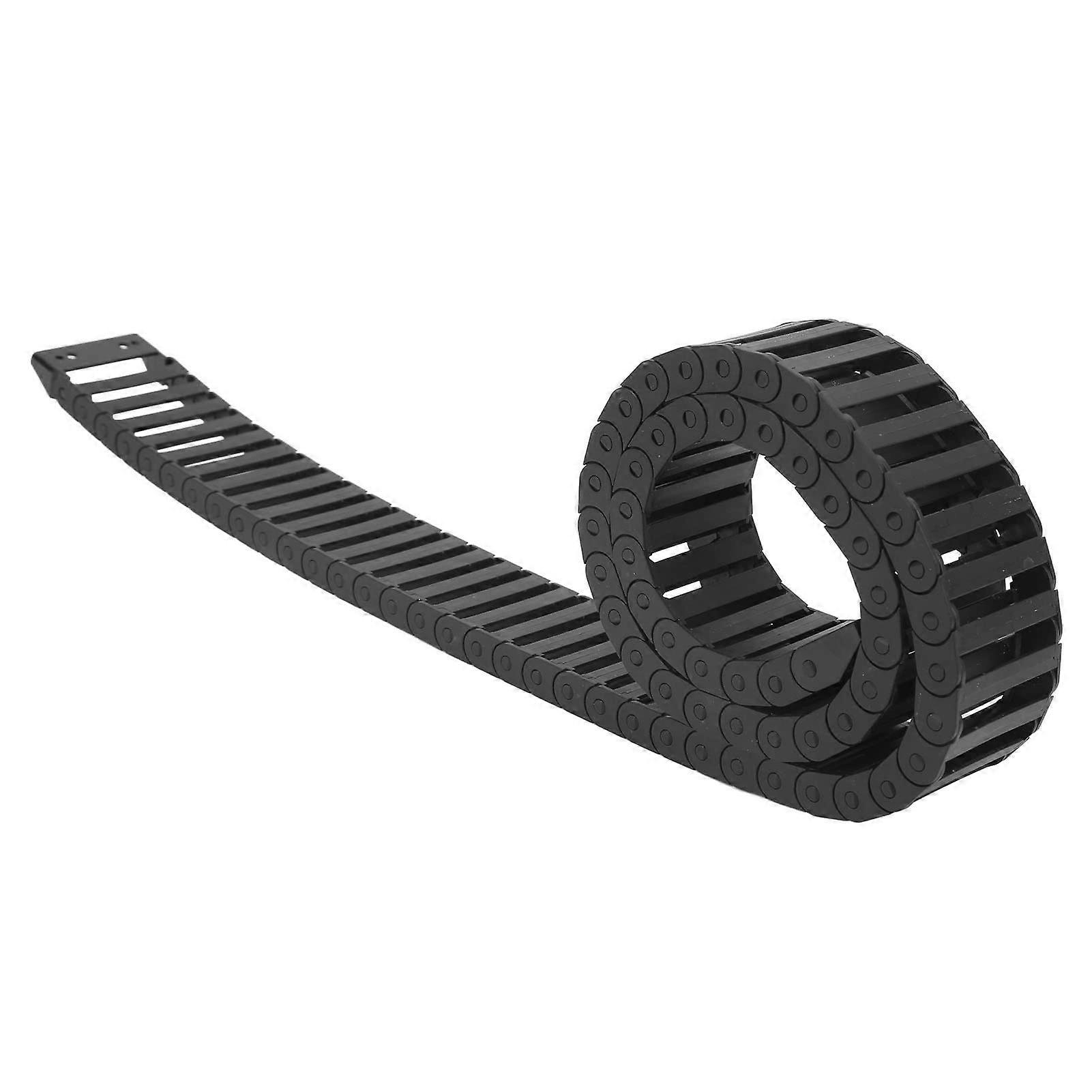 Wire Carrier Chain PA66 Nylon Drag Chain For Glass Machinery Durable Stable Structure Glass Machinery Cable Carrier