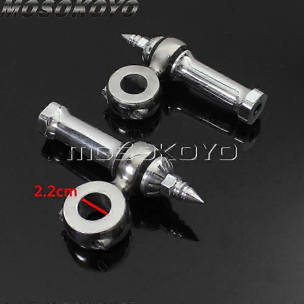 Cafe Racer Handlebar Risers 22mm 25mm Offset Dog Bone Retro Riser For Harley Handlebar Clamps Handle Bar 7/839;39; 1 Brass Riser
