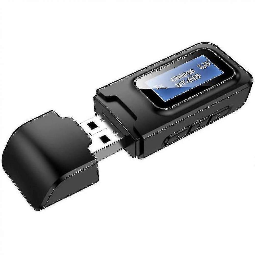New Visual with Screen 5.0 Bluetooth Receiver Transmitter LCD Display