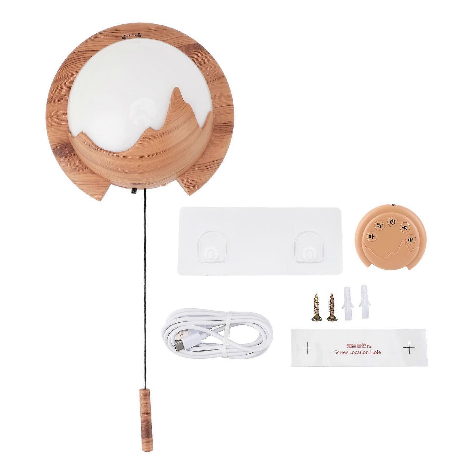 Mounted USB LED Wall Hanging Automatic Aromatherapy Essential Oil Diffuser with Remote Control for Bathroom