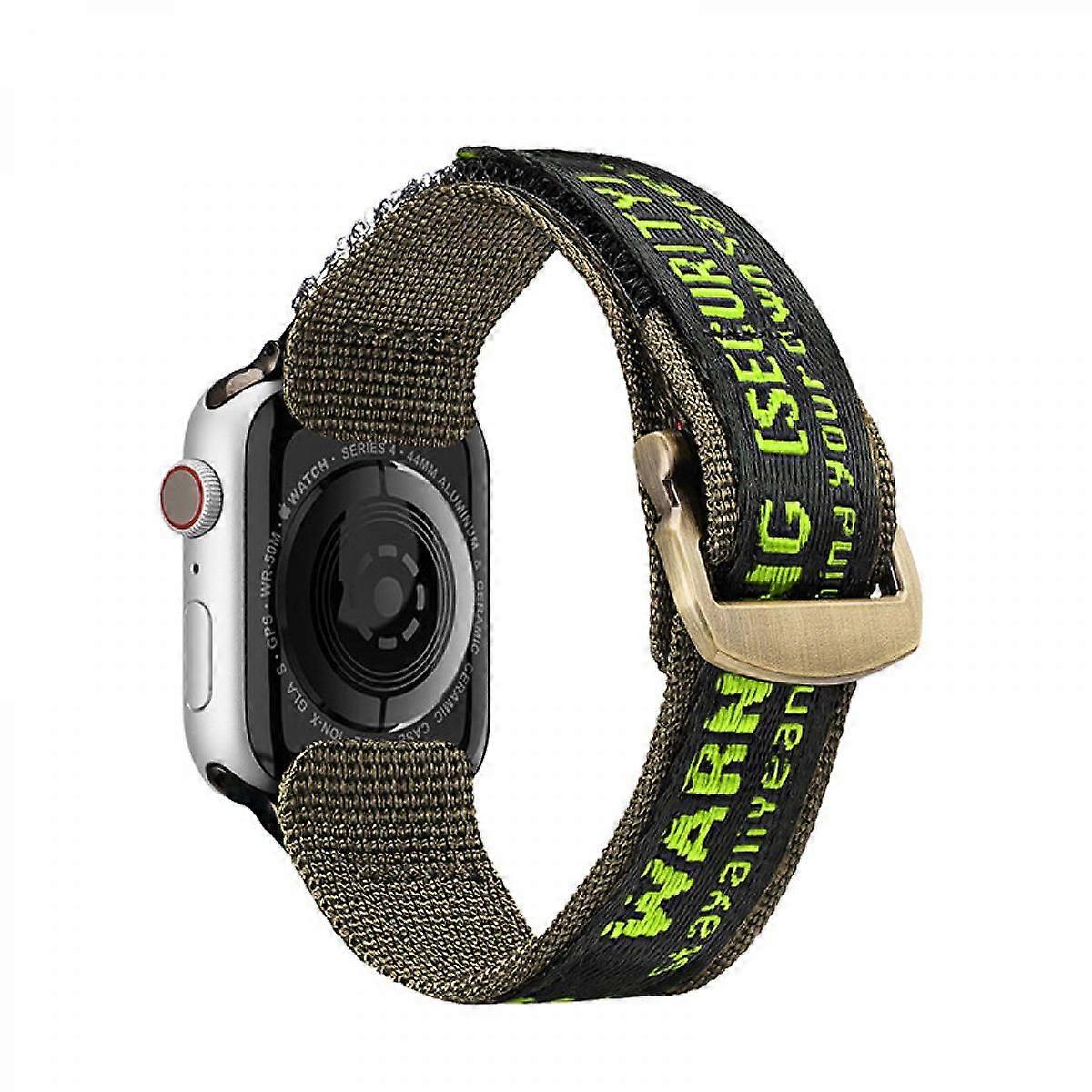 Rugged Nylon Sports Strap Compatible with Apple Watch Band 42/44/45mm, Tough Replacement Band for iWatch Series 8/7/6/5/4/3/2/1/SE