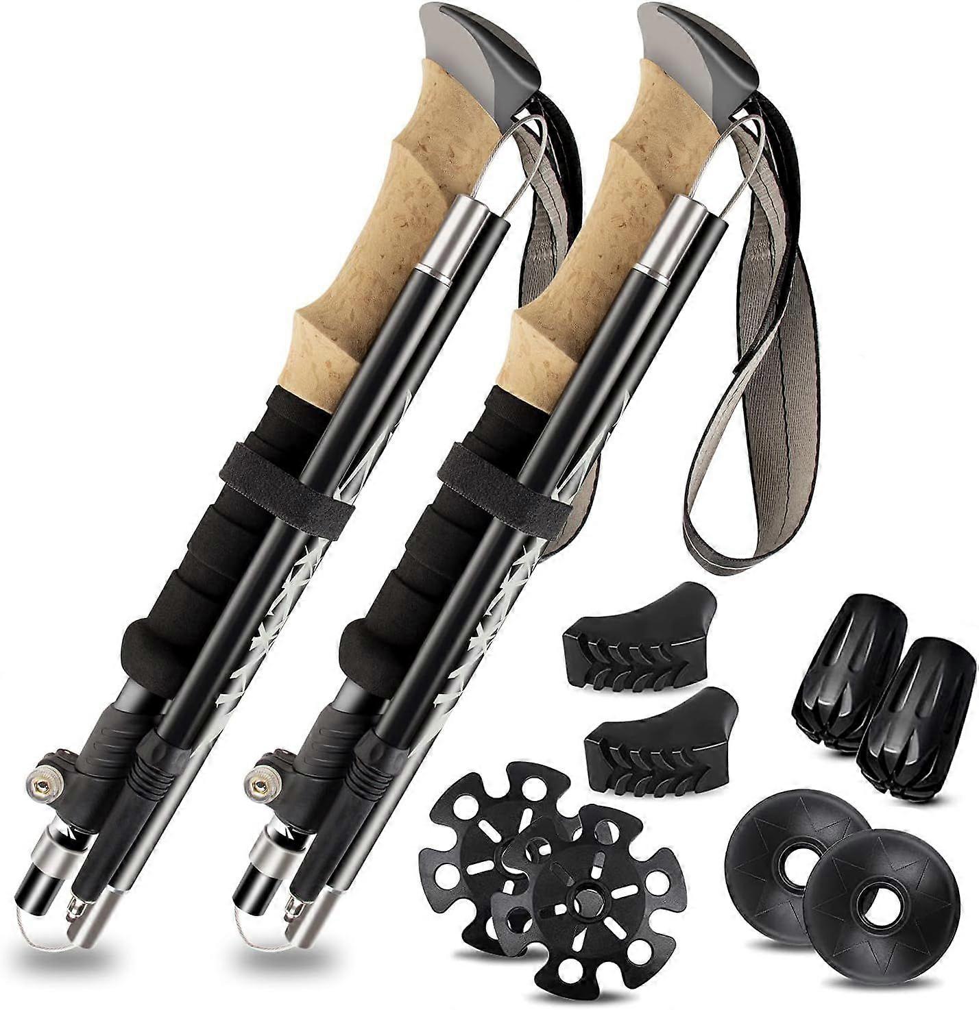 Set of 2 trekking poles33-125cm