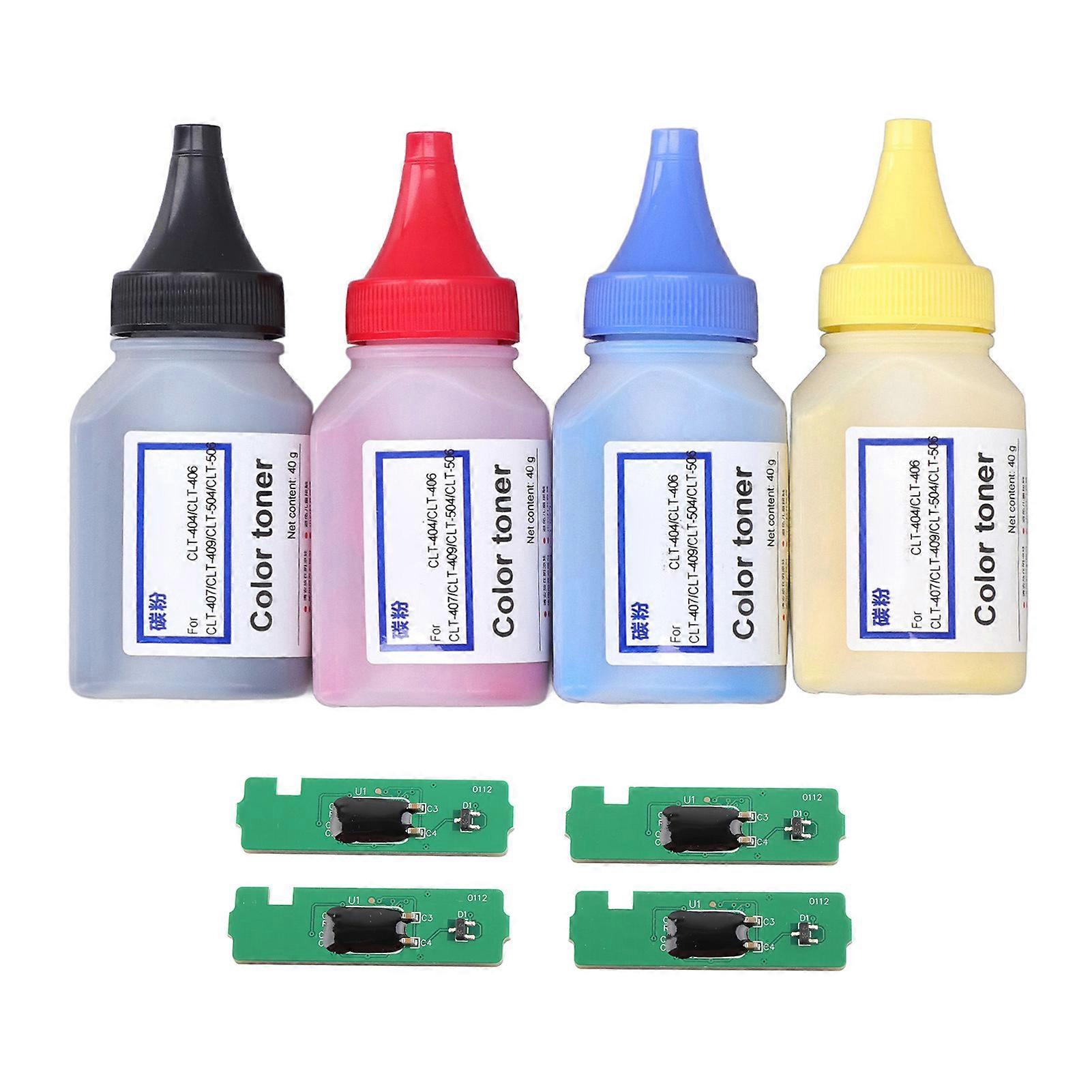 Universal Toner Refill Powder Multiple Colors Printer Refill Toner Powder Set for 404S