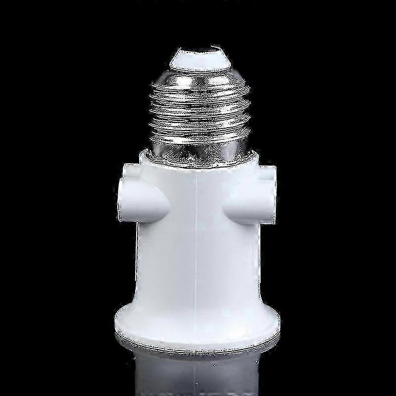 EU Plug Compatible AC to E27 Lamp Socket Adapter Supporting 100-240 Volts