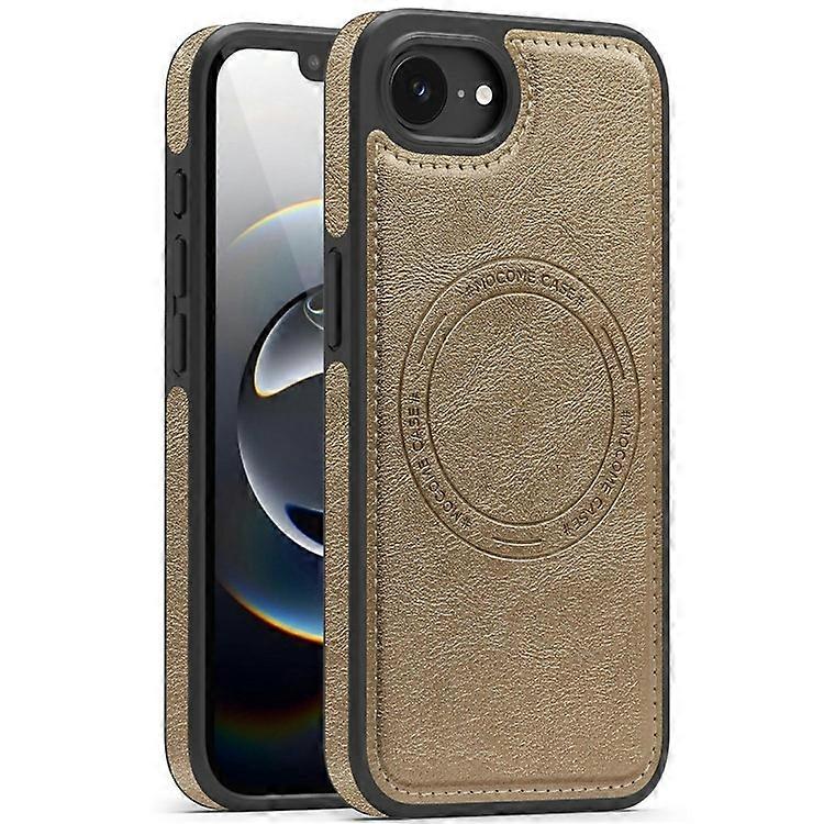 Compatible For iPhone 16e Case Compatible with MagSafe Leather Back Phone Cover