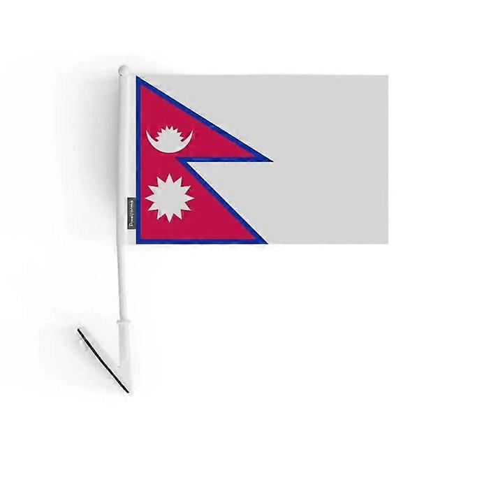 Adhesive Flag - Multicolor - Nepal - 14 x 21 cm - 10 pieces - Durable Polyester