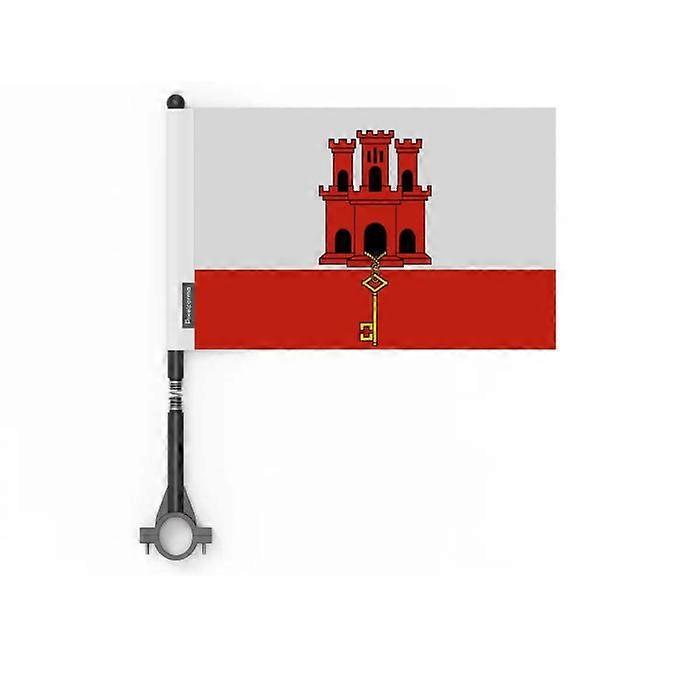 Flag - Gibraltar - 10 pieces - 14 x 21 cm - Polyester - Double-sided print
